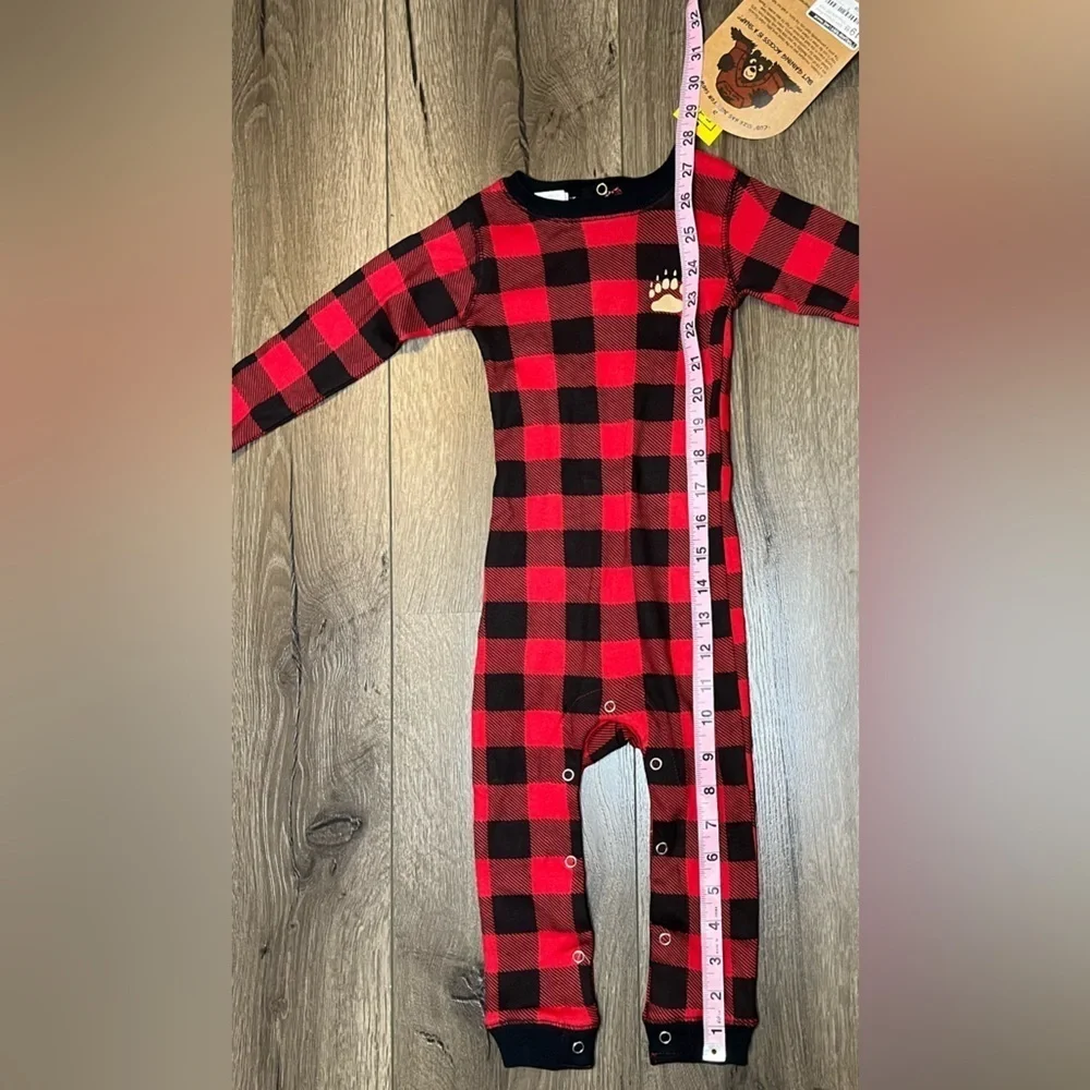 Lazy One Lake Tahoe Bear Cheeks Flap Jack Kids Onsie Size 18 Months